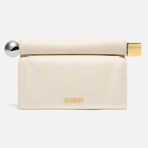 Jacquemus The Rond Carré clutch in Ivory